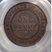 AUSTRALIA 1933/2 ONE 1 PENNY . VARIETY . OVERDATE . PCGS XF40